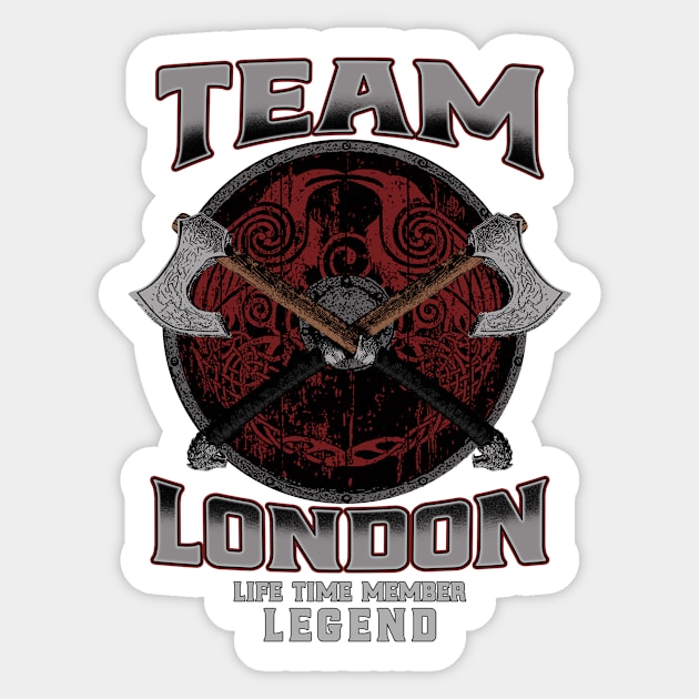 London - Life Time Member Legend Sticker by Stacy Peters Art